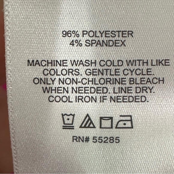 Express Short Sleeve Button Up Shirt Pink Collar - Picture 6 of 7